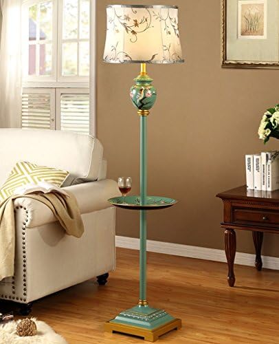 PIGE American Floor Lamp Living Room Bedroom Study Desk Lamp With Coffee Table