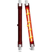 3 Ampoules Infrarouges Chauffantes R7s 1300W 254mm - Dimmable, Rouge, Pour Chauffage Terrasse Heatmaster U3 | 240V, 1300LM, 5000h Durée De Vie - 11
