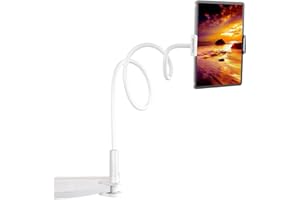 KxrTpx 1PCS Kindle Holder,gooseneck Tablet Holder,kindle Holder for Reading in Bed,Lazy Arm Stand Clamp Mount Bracket Bed,Suitable for Most Mobile Phones, Tablets and Other Devices.
