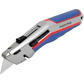 WORKPRO WP213015 Ağır Hizmet Al&uuml;minyum G&ouml;vde Otomatik Geri &Ccedil;ekilebilir R&ouml;tuş Maket Bı&ccedil;ağı + 5 Adet Yedek Bı&ccedil;ak