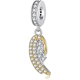 BEEUVIP Cuore Versetto biblico cristiano Preghiera Fede Religiosa Charm per bracciali, ciondoli in argento 925, perline per c