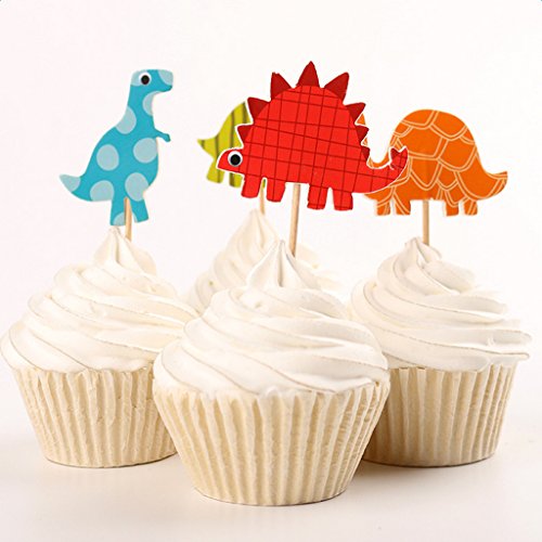MagiDeal Holz Cupcake Picks Zahnstocher Partei Kuchen Cocktail Dekor, 24 Stück/Set - 3
