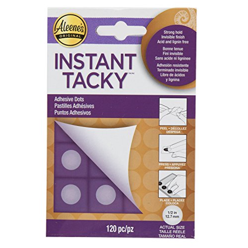Aleenes, Ilovetocreate Aleene's Instant Tacky Glue dots 12,7mm 120pcs, 0.5 inch
