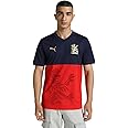 PUMA RCB 2025 Men's Fan Cricket Jersey, Navy-Flame Scarlet