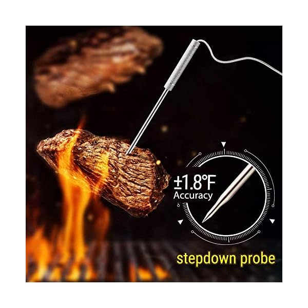 ThermoPro Digitales Funk-Grill-Bratenthermometer Grillthermometer Ofenthermometer BBQ Wireless Thermometer mit 2 Temperaturfühlern für BBQ, Ofen und Grills usw. – Bild 6