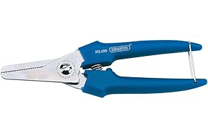 Draper Uniwersalne nożyce 190 mm | Ostrza ze stali nierdzewnej Narzędzie ręczne | Uchwyty sprężynowe | Ząbkowane ostrze | 12389