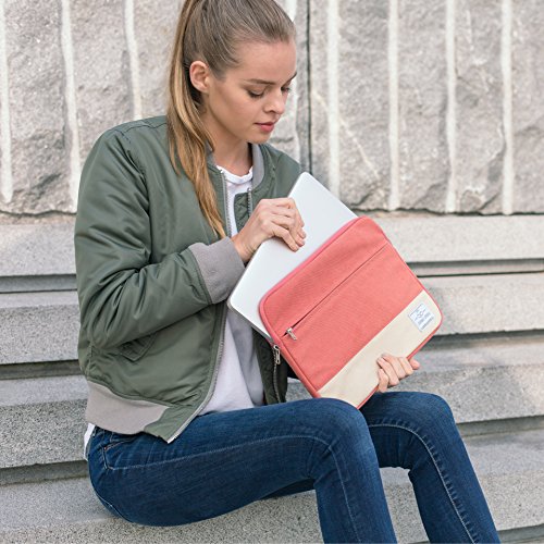 Laptoph  lle 15 - 15 6 Zoll Rot - Johnny Urban Canvas Laptop Sleeve 15 - 15 6  Schutzh  lle Laptoptasche H  lle Case f  r Dell HP ASUS Acer Lenovo uvm