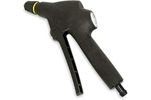 MESTO 6307LG Valve d'arrêt avec manomètre (plastique avec joints FPM, accessoire 3598BM et 3618BM noir)