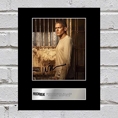 Wentworth Miller, Michael Scofield Signiert Foto Display Prison Break