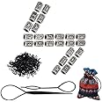 FOGAWA 24Pcs Viking Beard Beads for Men Beard Rings Vikings Runes Beads Norse Dreadlock Beads Hair Tube Beads for Women Braiding DIY Bracelets Necklace Jewelry with Rubber Bands Pouch