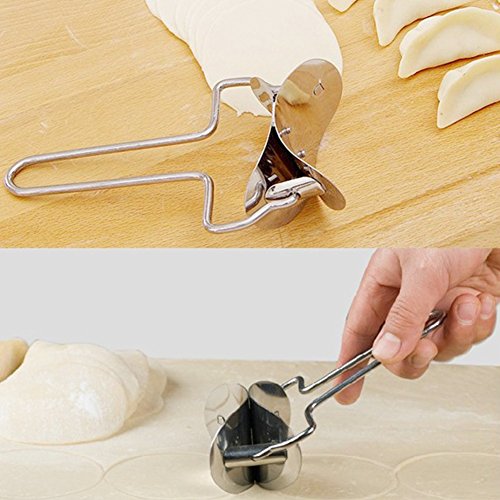 Edelstahl Press Dumpling Teig Pie Ravioli Form Maker Werkzeuge, zu Gebäck, zu Kreis Gerät, dass macht die Maschine - 7