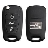 logo kia sportage 2012 K1 Carcasa llave coche Hyundai I20 I30 I35 iX20 iX35 KEY-H-4 Carcasa de Llave para Hyundai IX30 IX35 con 3 botones y espadín plegable,