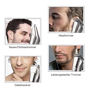 Tezam Multi Grooming Kit Set 7 in 1 - Hair Clipper, Nose Hair Trimmer, Moustache Beards Shaver - Image 9