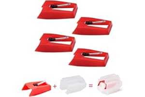 HZNZYHD 4PCS Record Player Needle Diamond Stylus Replacement for Turntable,Diamond Tip Needle for Turntables Crosley Ion Jensen Bush Teac Victrola Pyle Vinyl Record LP Player