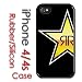 Produktbild iPhone 4 4S Rubber Silicone Case - Rockstar Energy Rock Star yellow star