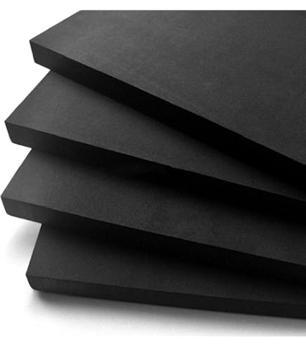 APACALI 8 stuks kunststofplaat 3mm, 20x30CM ABS kunststofplaten zwart