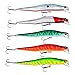 Produktbild Guolipin Fischköder 10 Stück Angelköder Kit mehrteilige Fisch Bionic Bait Universal Verschiedene Angelköder Köder Sets Geeignet für Meerwasser und Süßwasser (Color : D, Size : Free Size)