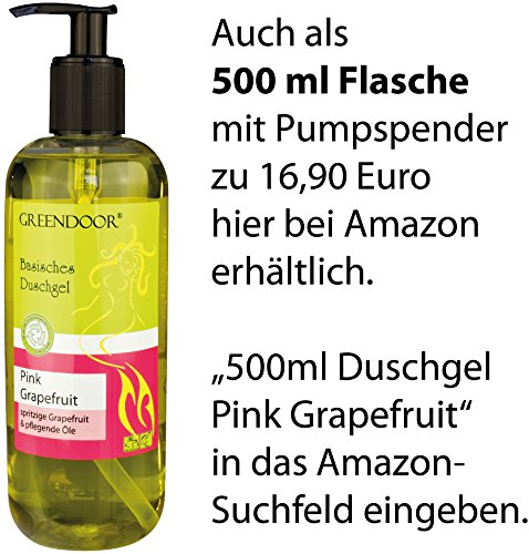 NEU: Greendoor Basisches Duschgel Pink Grapefruit 250ml – ohne Silikon, ohne Sulfate, ohne Konservierungsmittel - 9