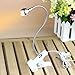 Rrimin USB Flexible Reading LED Light Clip-on Beside Bed Table Desk Lamp (Warm White White) RS.772.00