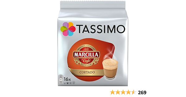 Café Cortado Tassimo Marcilla 16 Cápsulas : Amazon.de: Lebensmittel \u0026  Getränke