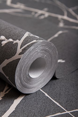 Graham & Brown Vlies Tapete Kollektion Innocence, schwarz, 33-272 - 2