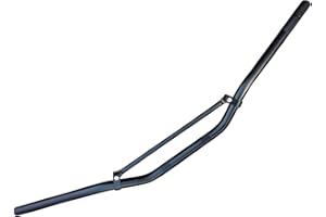 ALCHEMY PARTS Universal 22mm 7/8" Motorcycle Handlebars with Cross Brace Bar | Motocross, Streetfighter, Supermoto, Enduro | Black