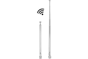Teleskopantenn, silver, legering ersättningsantenn, 0,75 tum radioantenn, med SMA-hankontakt, för LimeSDR radiokommunikation