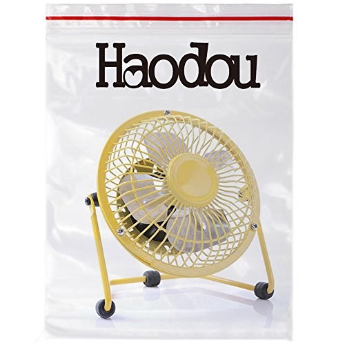 Haodou USB Ventilator Klein Tischventilator leise Lüfter für Sommer Büro Zuhause Gelb - 9