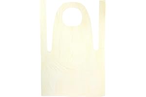 REGAL POLYTHENE Regal 21000004 Disposable Flat Packed Aprons, Yellow