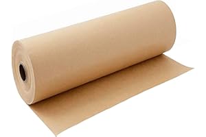 BEIBOON Brown Art Drawing Paper Roll 30cm x 30m Gift Wrapping Paper for Packing Shipping Crafts, Bulletin Board & Poster Banner