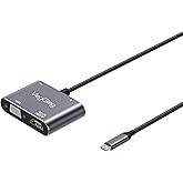 VegGieg Type-C 4K HDMI 1080P VGA USB 3.0 PD D&ouml;n&uuml;şt&uuml;r&uuml;c&uuml; &Ccedil;evirici Hub