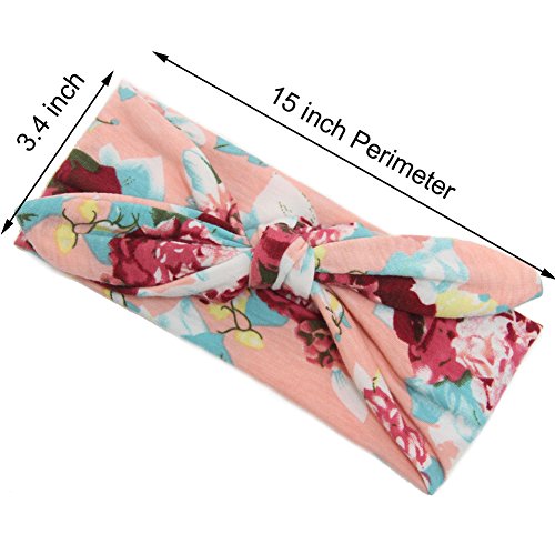 Andy’s Share 5 Stück Baby Mädchen Neueste Turban Stirnband Kopf Haarband - 4