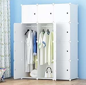 MEGAFUTURE Mobiler Kleiderschrank Organizer Kleidung Closet
