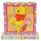 Eichhorn 100003329 - Disney Winnie the Pooh Bilderwürfel - 9 teilig mit 4 Motiven zum Stecken - 