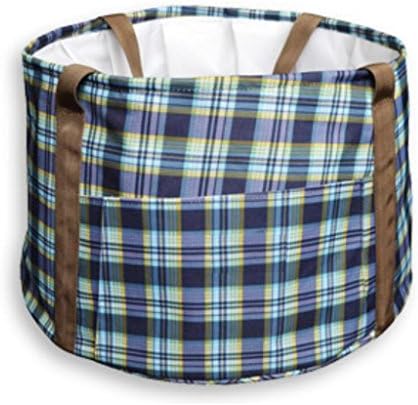 Liuyu · outdoor home Folded Washbasin Outdoor Child Bathtub Fishing Bucket Traveling Laundry Tub Very Large 60L ( Color : Blue )