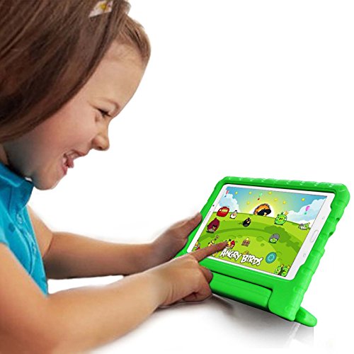 Fintie Samsung Galaxy Tab 4 7.0 Kinder Hülle – Ultra-leichte, stoßfeste und kinderfreundliche EVA Ständer Schutzhülle Tasche Case Cover mit Drehbar Handgriff für Samsung Galaxy Tab 4 7.0 (7 Zoll) T230 T235 Tablet, Grün - 3