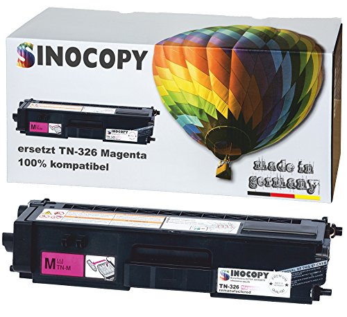 SinoCopy Toner ersetzt Brother TN-326 Magenta für Brother HL-L 8250 CDN / HL-L 8350 CDW / HL-L 8350 CDWT / HL-L 8300 Series / MFC-L 8850 CDW / MFC-L 8600 CDW / MFC-L 8650 CDW / DCP-L 8400 CDN / DCP-L 8450 CDW TN-321 TN 326 TN 321 Magenta 3.500 Seiten