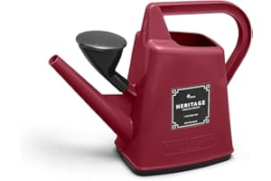 etree Heritage Watering Can with Rose Florentine Red 1 Gallon (5L)