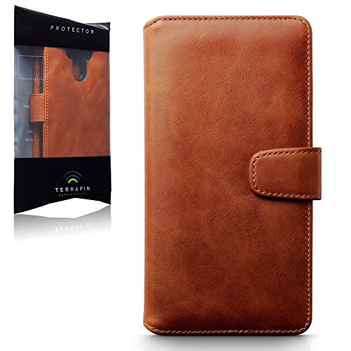 Huawei Mate 9 Funda Cartera de autentico cuero con compartimento para billetera - Co  ac