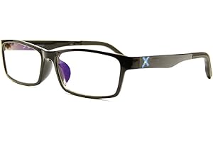 PIXEL KURA Pixel Lens Class Occhiali per PC, TV, Tablet, Gaming. Contro STANCHEZZA Occhi, Massimo Comfort VISIVO, Montatura Leggera, CERTIFICATI Luce Blu - 41% E UV - 100% (+1.00, Nero)