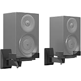 PUTORSEN Universal Speaker Wall Mount, Double Sided Wall Mount, Adjustable Tilt for Large Surround Sound Speakers, Holds up t