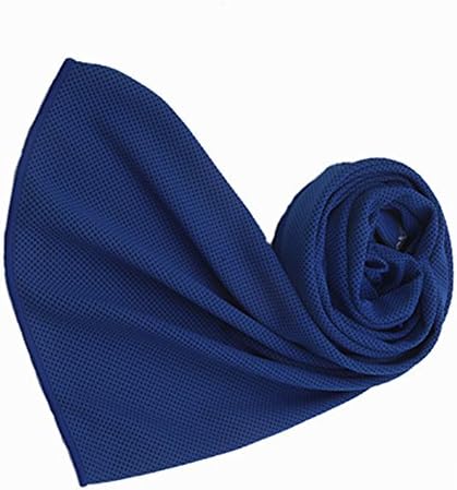 Cold Sense Towels, High Fiber Sports Man Towels, Comfortable and Quick Cooling Yoga Women Towels, Travel, Fitness, Running, Beach Towels Suitable for Outdoor, Swimming, Best Gifts for Office Work (Dark blue)