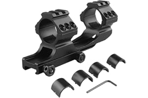 RANSTAC 25.4mm/30mm Dual Ring Rifle Scope Mount Base para 20mm Picatinny Weaver CJ/YCMJ-01