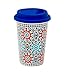 Produktbild Coffee-to-Go-Becher aus Porzellan | Marokko | Kaffeebecher orientalisch, Trink-Becher, Reise-Becher Becher mit Deckel 380 ml Kaffee To Go Becher Porzellan mit Deckel travel mug spülmaschinengeeignet