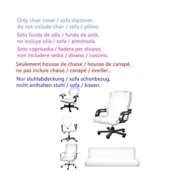 Zerci Funda Universal para Silla de Ordenador de Juego/Carreras, Funda Lavable para Silla (Solo Funda de Silla, Sin… - Image 5