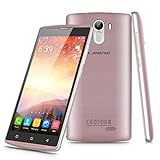 Landvo XM100S - 3G Smartphone Libre Android 5.1 Multi-Idioma (Pantalla 5.0'' IPS, MT6580M Quad Core 1.3GHz, 1G Ram, 8G Rom, Dual Sim, Smart Wake GPS WIFI) (Rosado)