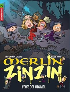 jaquette livre Merlin Zinzin, Tome 8 : L'elfes des brumes