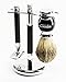 SHAVING BRUSH STAND - Men's Shave Stand For Your Shaving Brush and Safety Razor From Benny's Of London. Complete Your Men's Shaving Set With This Chrome Stand To Ensure the Best Mens Shave Experience for Home or Travel. A High Quality Metal Stand And Base To Add To Your Benny's Shaving Kit - Enhance Your Shave Experience Now!