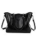 Produktbild SJMMBB Damen Handtasche's New Fashion Frauen Beutel, schwarz, 40 X 27 X 11 CM