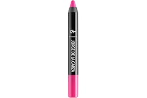 Jorge de la garza Makeup Lip Velvet Barra de labios jumbo waterproof (Fucsia), 25 Pink
